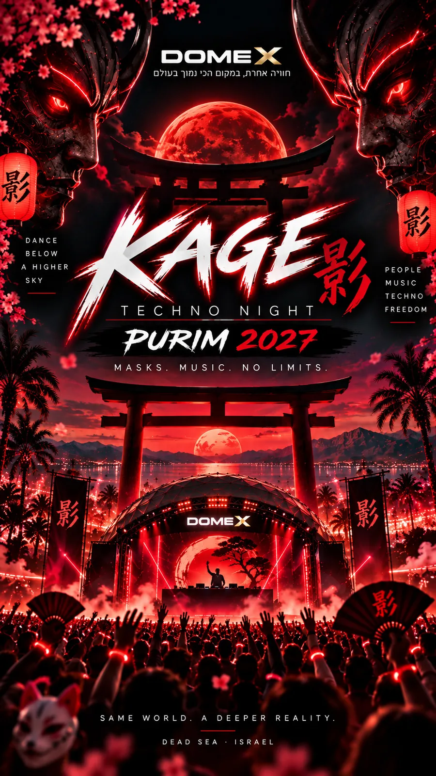 KAGE - פסטיבל טכנו פורים 2027